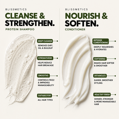Protein Shampoo+Conditioner | Bundle Offer 50%OFF